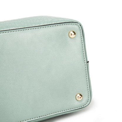 The Elena Croc-Effect Shoulder Bag